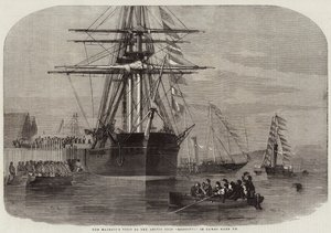 Visita de Sua Majestade à Resoluta do Navio Ártico, em Cowes Harbour de Edwin Weedon