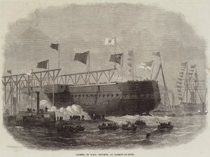 Lançamento do HMS Triumph na Jarrow-on-Tyne