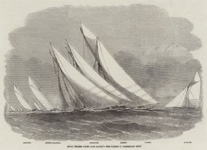Royal Thames Yacht Club Match, os iates em Northfleet Hope de Edwin Weedon