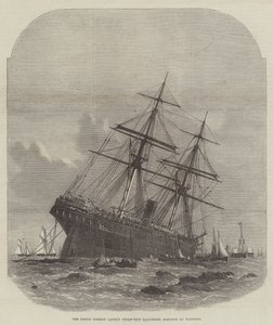 O navio a vapor norte-alemão Lloyd&39;s Baltimore encalhou em Hastings de Edwin Weedon