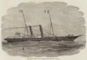 O novo navio a vapor da South-Western Railway Company Havre