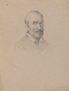 Retrato de um Homem, esboço para assinatura do Compacto na Cabine do Mayflower
