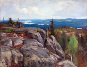 Paisagem (Paisagem de Koli) - Paysage de Koli - par Eero (Erik) Jarnefelt (Jaernefelt) (1863-1937)
