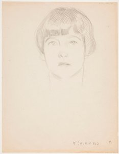 Cabeça de menina de Eero Järnefelt