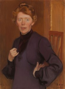 Retrato de Tekla Hultin de Eero Järnefelt