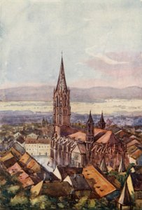 O Reno: Freiburg-im-Breisgau (litografia a cores) de Effie Jardine