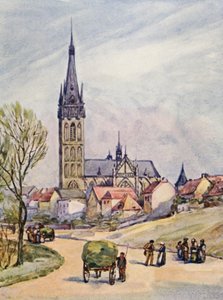 O Reno: Wesel (litografia a cores)