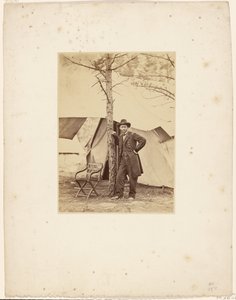 [O General Grant no seu quartel-general em Cold Harbor.]
