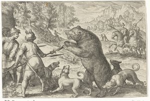 Paisagem com caça ao urso
Cenas de caça (título da série)
Icones Venantum Species Varias Representantes (título da série)