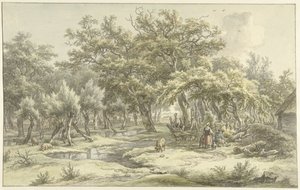 Paisagem perto de Eext (Drenthe) de Egbert van Drielst