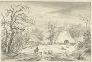 Paisagem de Inverno de Egbert van Drielst