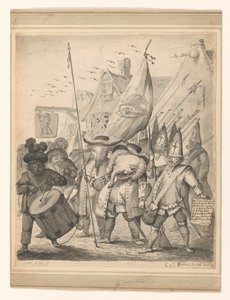 Sátira de Dieren de Egbert van Heemskerck (II) (signed by artist)