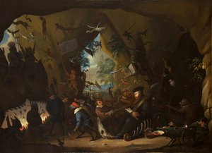Calvin no Inferno de Egbert van Heemskerk the Younger