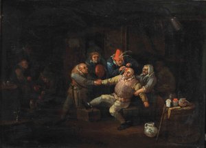 A Visita do Cirurgião (óleo sobre painel) de Egbert van II The Younger Heemskerk