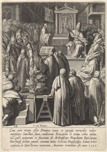 Canonização de Tomás de Aquino A Vida de São Tomás de Aquino (título da série) de Egbert van Panderen