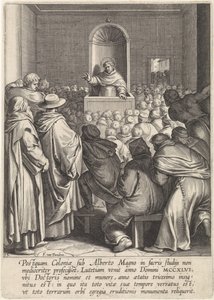 Sermão de Tomás de Aquino em Paris
A vida de São Tomás de Aquino (título da série) de Egbert van Panderen