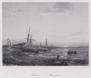 Antuérpia (gravura) de Egidius Linnig