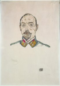 Oficial austríaco de Egon Schiele