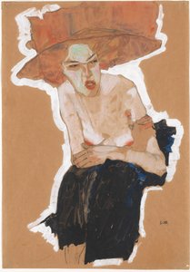 A mulher trocista de Egon Schiele
