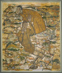 A flutuar, O cego de Egon Schiele