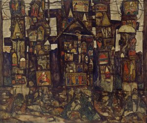 Oração da Floresta, 1915. de Egon Schiele