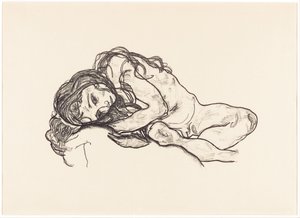Menina de Egon Schiele