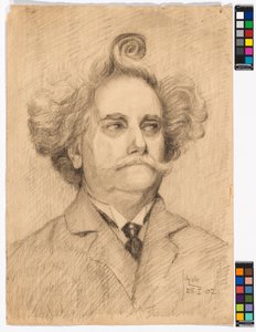 Retrato de um cavalheiro com topete de Egon Schiele