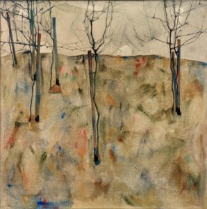 Árvores carecas de Egon Schiele