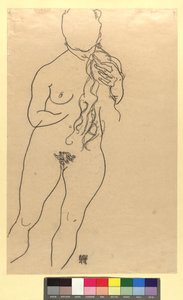 Mädchenakt de Egon Schiele