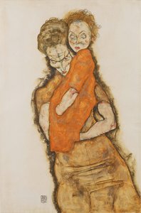 Mãe e Filho, 1914 de Egon Schiele