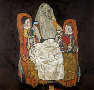Mãe com dois filhos III de Egon Schiele