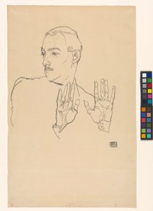 Retrato de Arthur Roessler de Egon Schiele