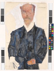 Retrato de Otto Wagner de Egon Schiele