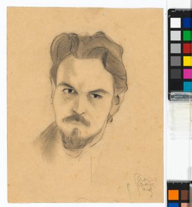 Estudo de retrato de Anton Peschka de Egon Schiele