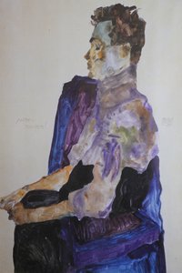 Retrato de Anton Peschka, 1911. de Egon Schiele