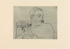 Retrato de Arthur Roessler de Egon Schiele