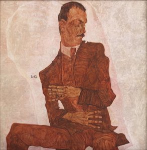 Retrato de Arthur Roessler, 1910. de Egon Schiele
