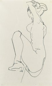 Prostrado nu feminino, 1913