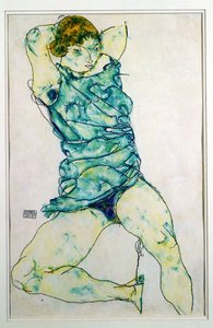 Garota reclinada de Egon Schiele