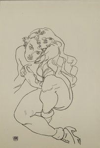 Nu sentado, 1917