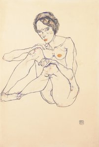 Nu feminino sentado, 1914