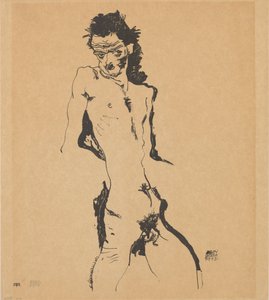 Autorretrato, 1912. de Egon Schiele