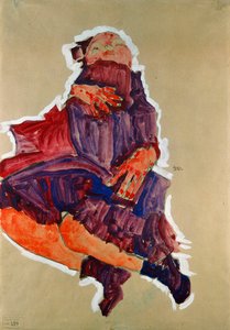 Criança adormecida, 1910 de Egon Schiele