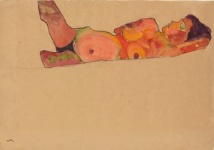 Menina adormecida, 1910 de Egon Schiele