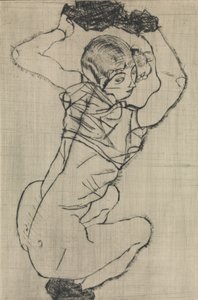 Mulher de cócoras, 1914. de Egon Schiele