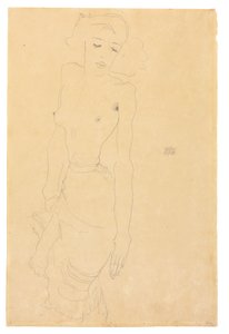 Mulher em pé, 1911 de Egon Schiele