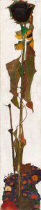 Girassol, 1909-1910. de Egon Schiele