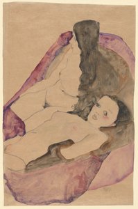 Dois nus reclinados, 1911.
