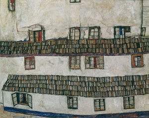 Fachada de Janelas de uma Casa, 1914. de Egon Schiele
