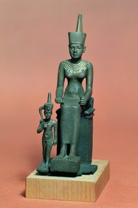 Figurinhas de Isis e Horus (bronze)